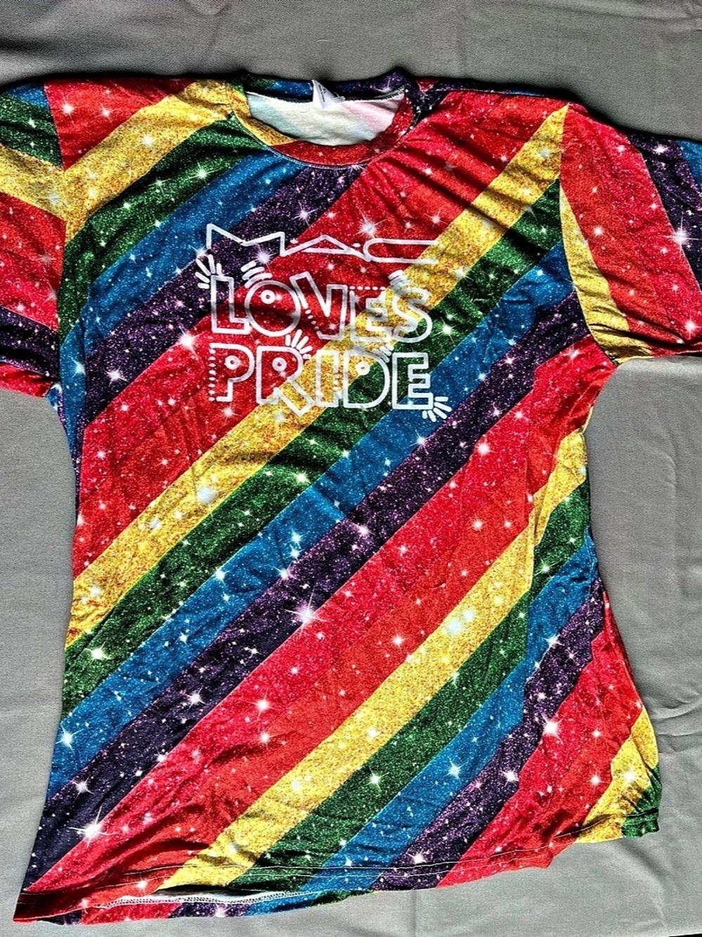 MAC Cosmetics Rainbow Pride Short Sleeve Tee